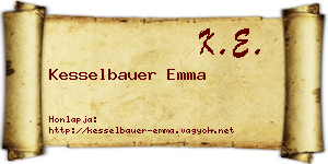 Kesselbauer Emma névjegykártya